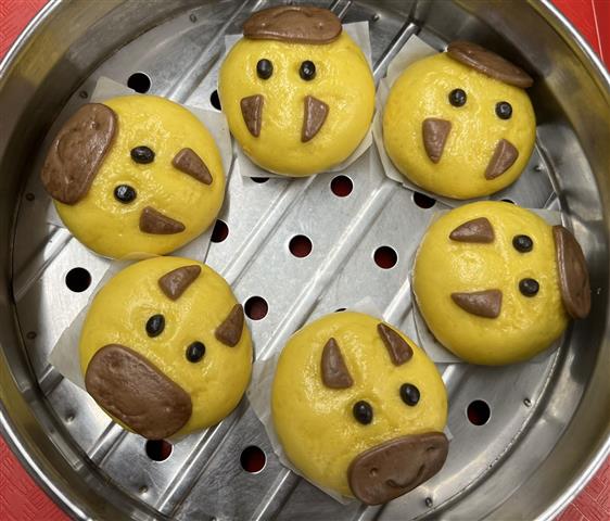 Cow-Shaped Custard Bun 6pcs