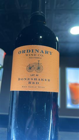 Ordinary boneshaker red wine 750ml