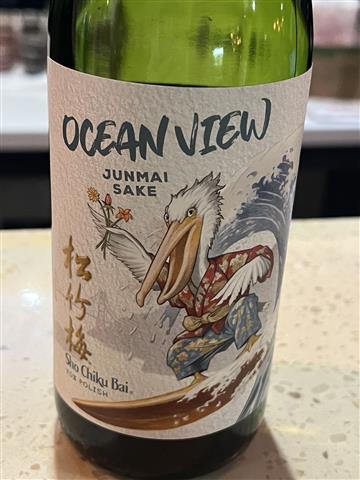 Sho chiku bai ocean view junmai sake 750ml