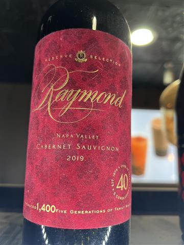 Raymond Reserve Cabernet 2019