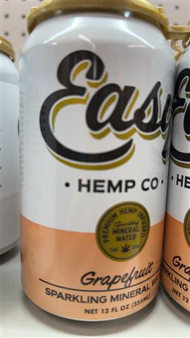 Easy hemp sparking water grapefruit