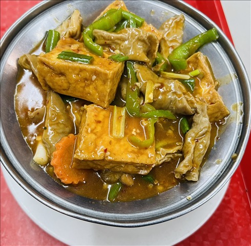 Sizzling Pork Intestine Szechuan Style