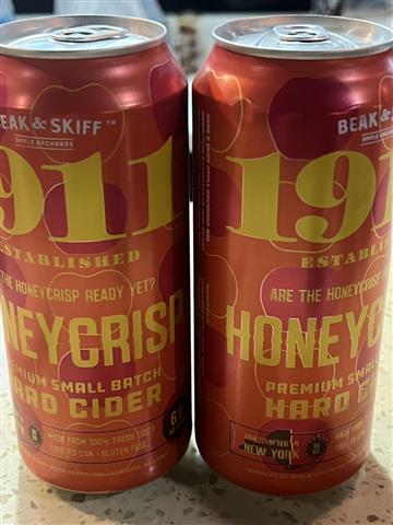 1911 honey crisp hard cider gluten free 16oz