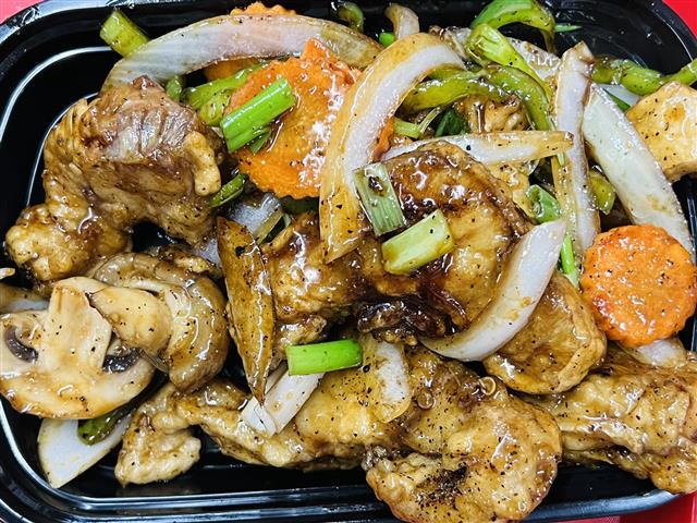 Shark w. Basil Black Pepper Sauce