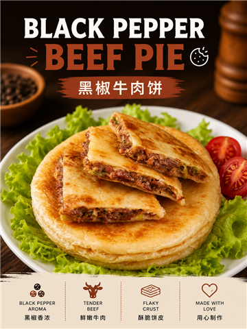 Black Pepper Beef Pie