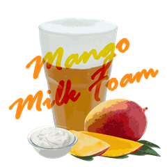 Mango Black Milk Foam