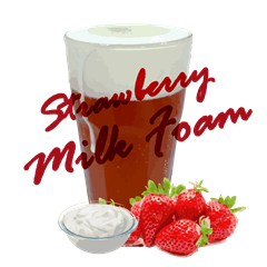 Strawberry Green Milk Foam