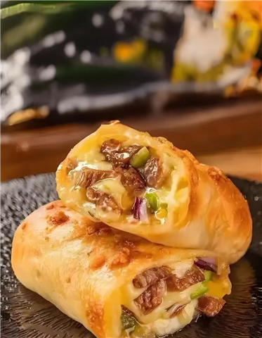 Cheese Beef Egg Roll